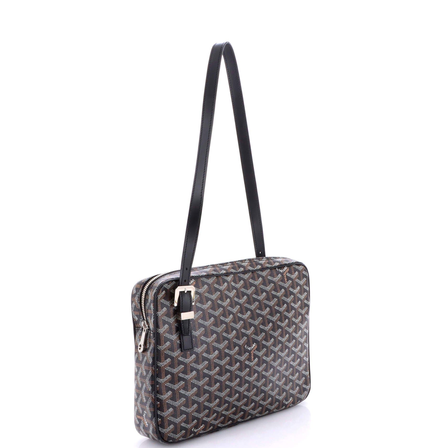 Pre-Owned Goyard Yona Bag Coated Canvas GM, Alternate, color, Black