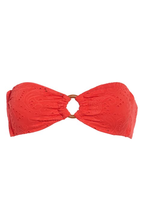 Lotus Strapless Bandeau Bikini Top