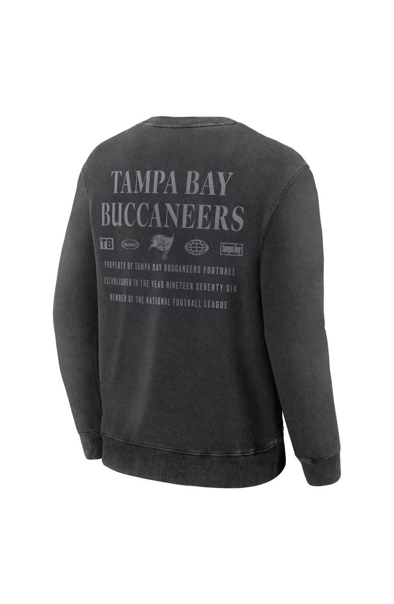 FANATICS Men's Fanatics Black Tampa Bay Buccaneers Deep Route Pullover Sweatshirt, Alternate, color, Black