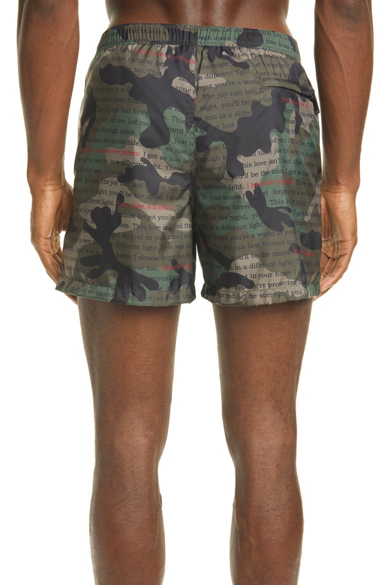 Layered Camo Print Swim Trucks, Alternate, color, ARMY GREEN MULTI