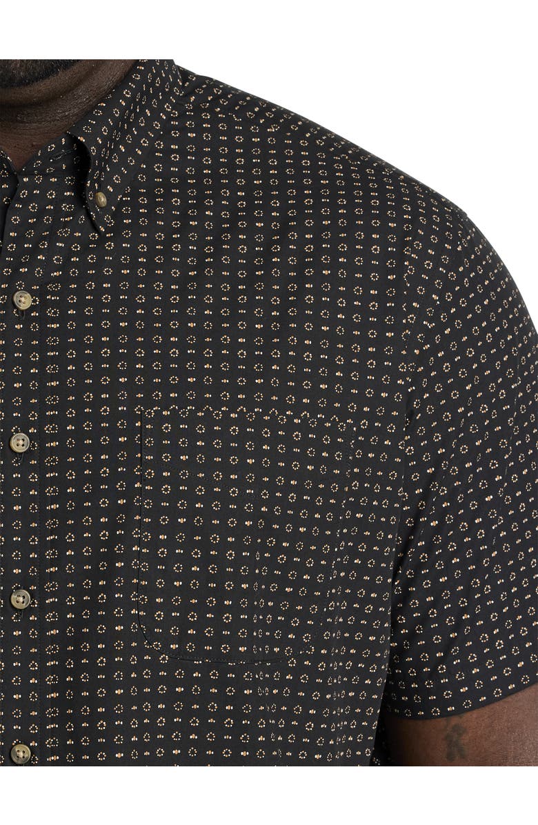 Harbor Bay by DXL Big & Tall Easy-Care Micro Print Sport Shirt, Alternate, color, 