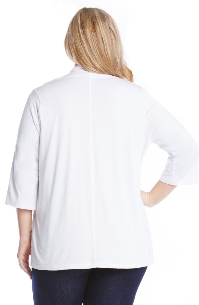 Karen Kane Molly Open Front Jersey Cardigan, Alternate, color,