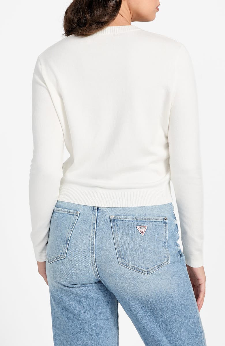 GUESS Norah Logo Sweater, Alternate, color, White
