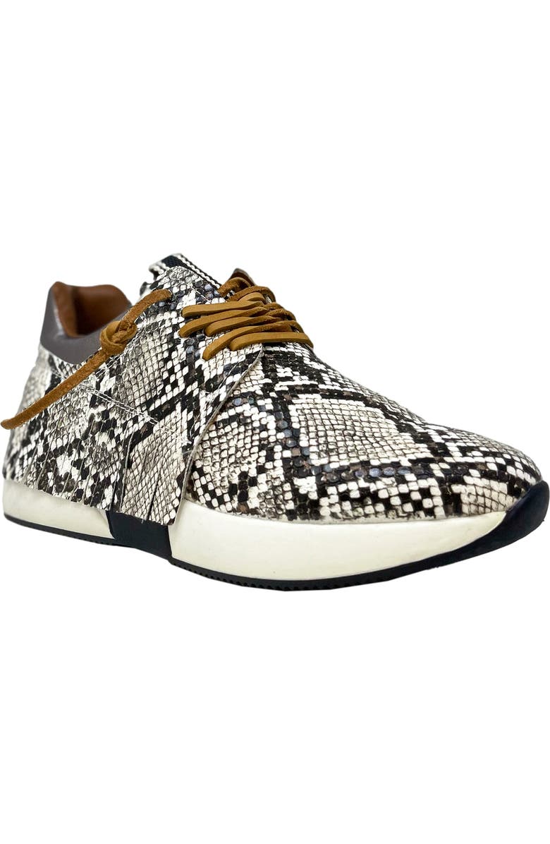 SHUSHOP Pepa Snake Embossed Sneaker, Main, color,