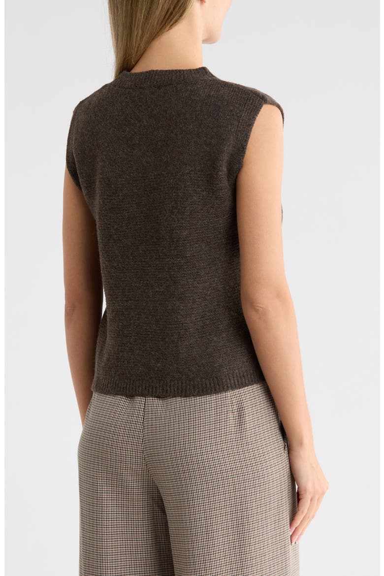 Sweater Vest, Alternate, color, CHOCOLATE