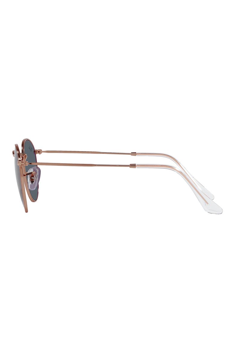 Icons 50mm Round Metal Sunglasses, Alternate, color, BLUE
