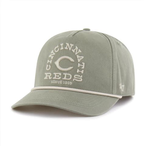 Men's '47  Olive Cincinnati Reds Canyon Ranchero Hitch Adjustable Hat