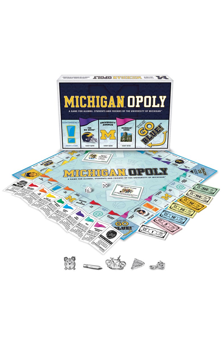 Late for the Sky Michigan Opoly U of Michigan Board Game, Alternate, color, Multicolored