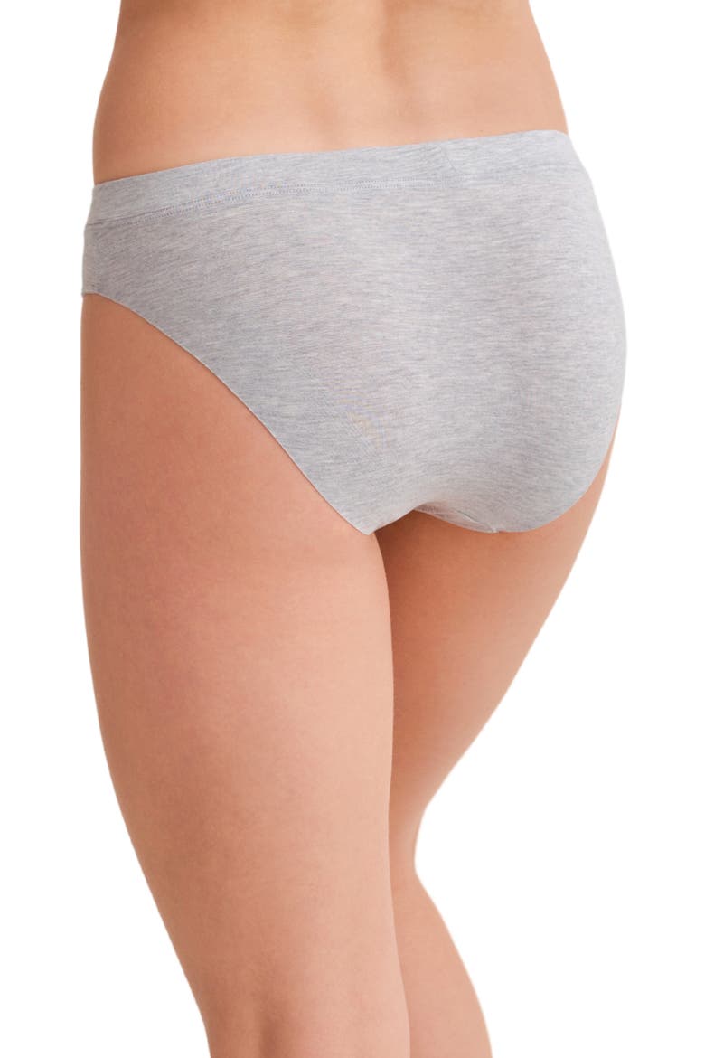 Silicone Edge Bikini, Alternate, color, HEATHER GREY