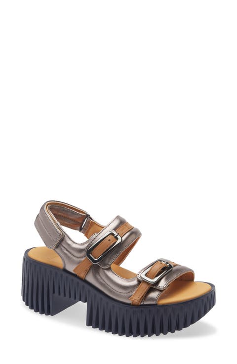 Plia Kiko Platform Slingback Sandal (Women)