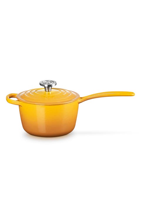Signature 1.75-Quart Enameled Cast Iron Saucepan