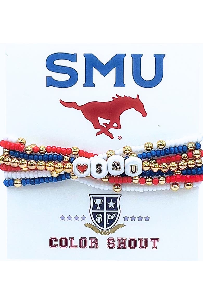 SMU Lucky 7 Bracelet Set, Main, color, Yellow Gold