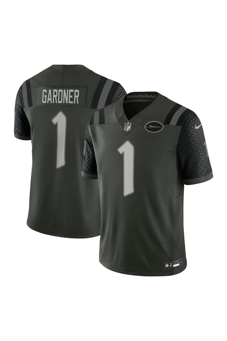 Men's Nike Ahmad Sauce Gardner Gotham Green New York Jets 2025 Rivalries Collection Limited Jersey, Main, color, Green