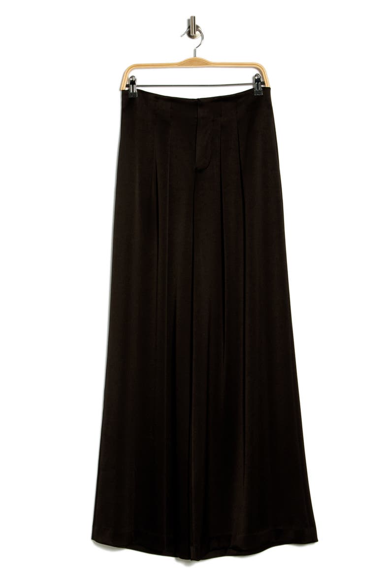 Eloise Pleated Wide Leg Pants, Alternate, color, BLACK
