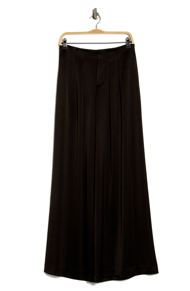 Alice + Olivia Eloise Pleated Wide Leg Pants, Alternate, color, Black