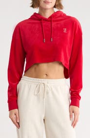Juicy Couture High-Low Crop Hoodie