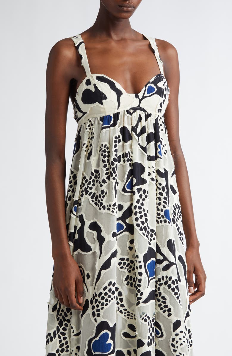 Ulla Johnson Leilani Appliqué Sleeveless Maxi Dress, Alternate, color, Porcelain