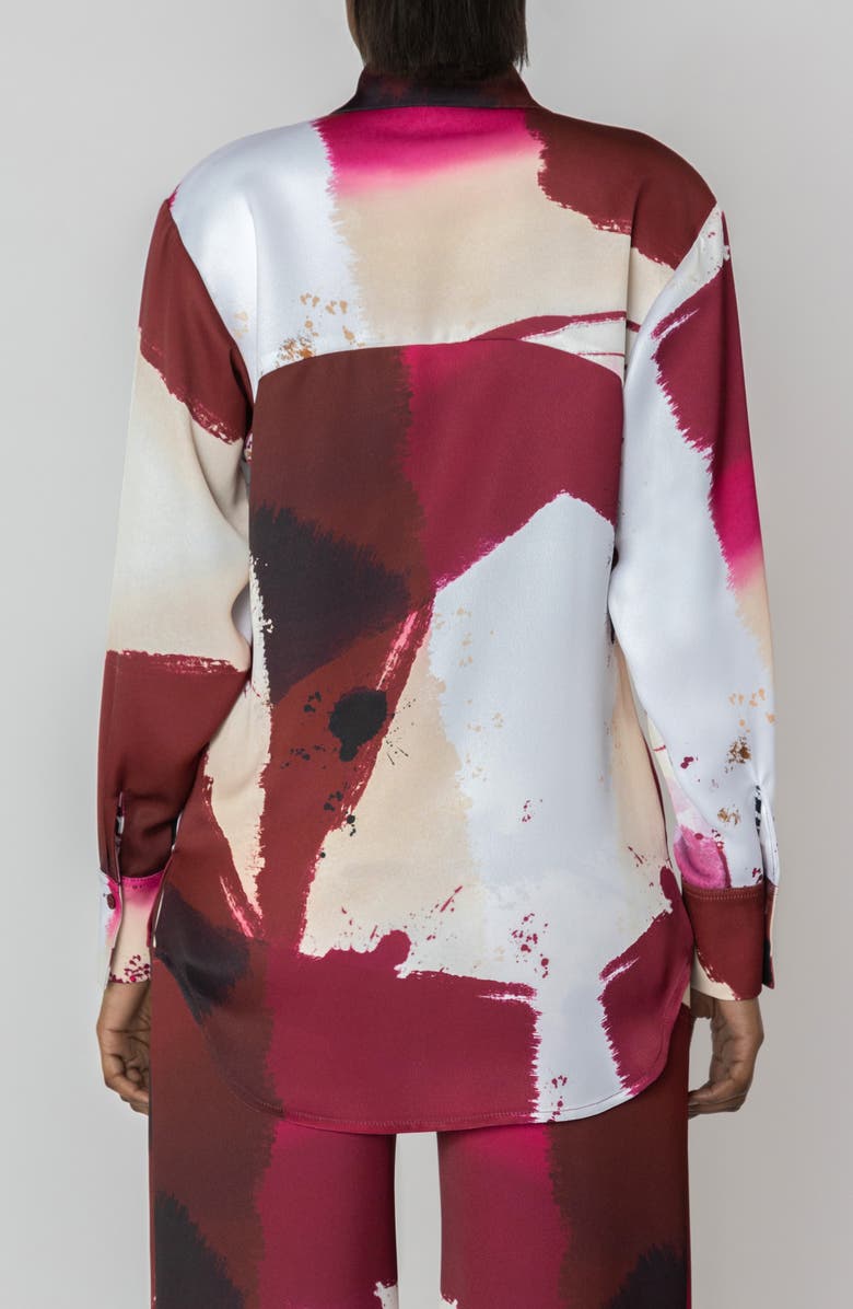 ISRAELLA KOBLA Andraya Button-Up Shirt, Alternate, color, Red Print