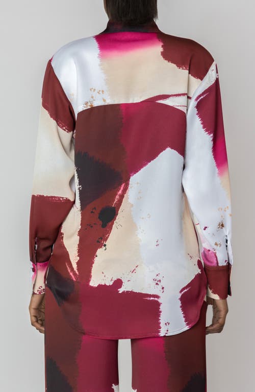Israella Kobla Andraya Button-up Shirt In Red Print