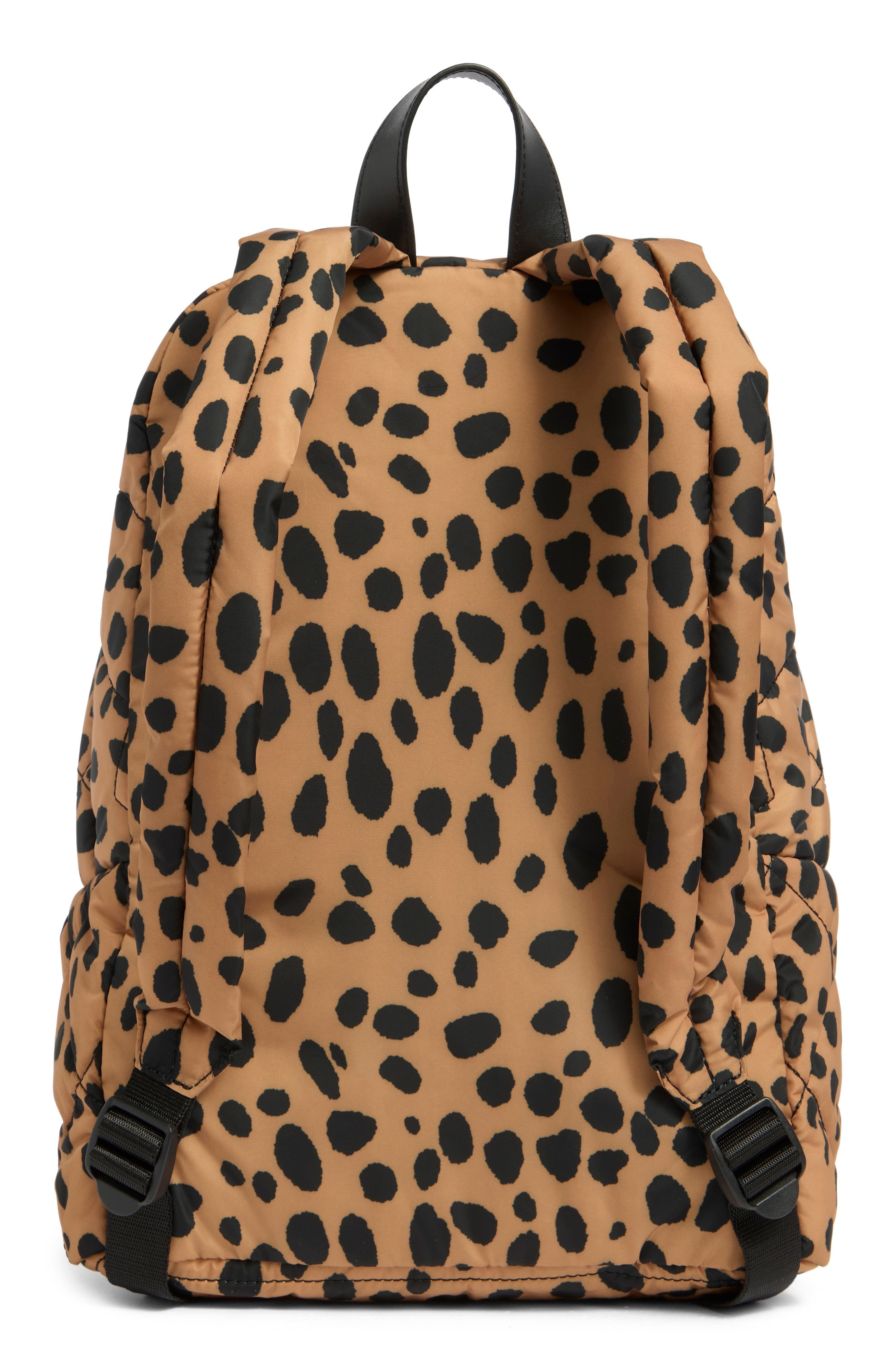 Marc Jacobs Cheetah Diamond Quilt Backpack, Alternate, color, Black Multi