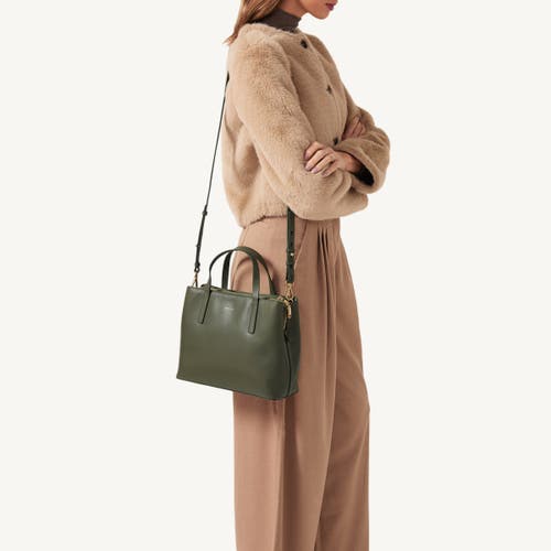 Radley London Dukes Place Medium Ziptop Satchel Bag In Dark Olive