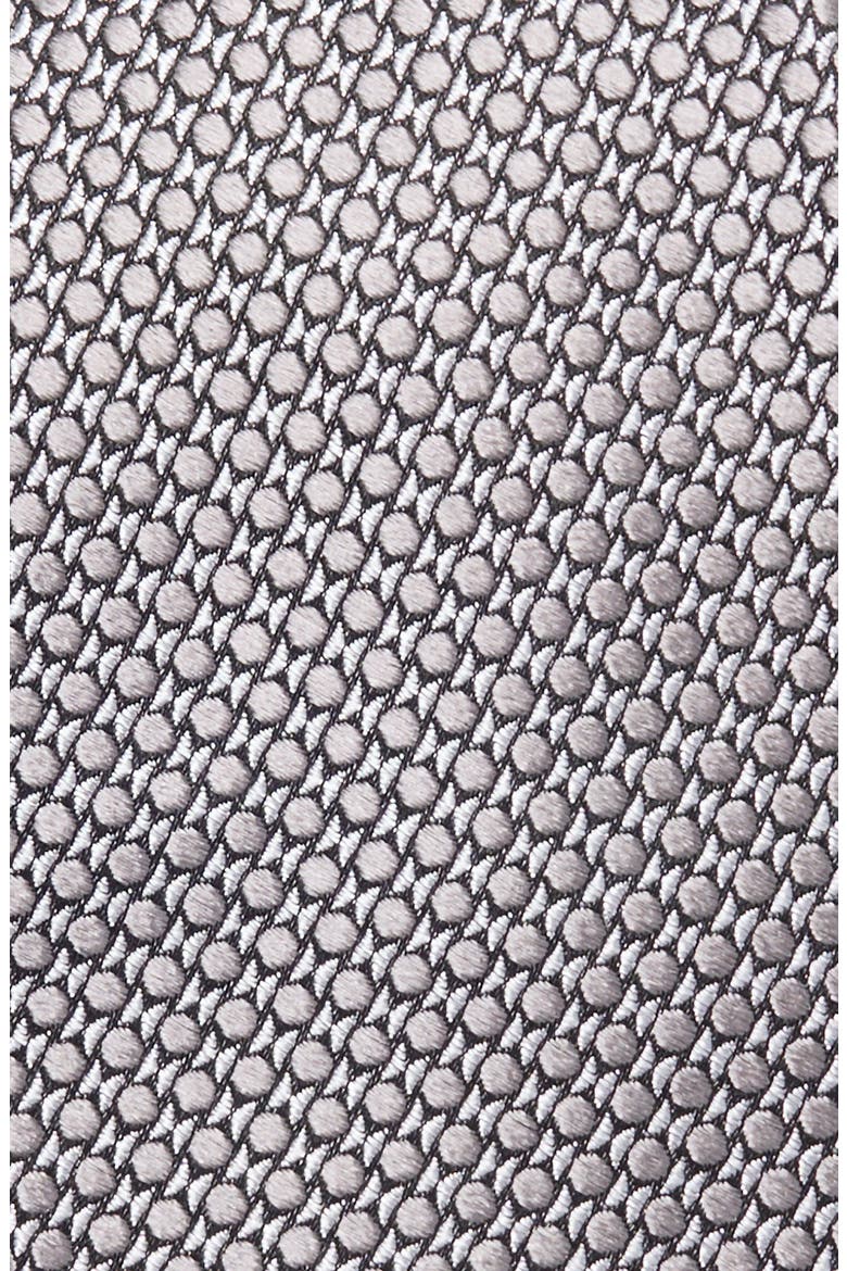 Chandler Geometric Jacquard Tie, Alternate, color, GREY