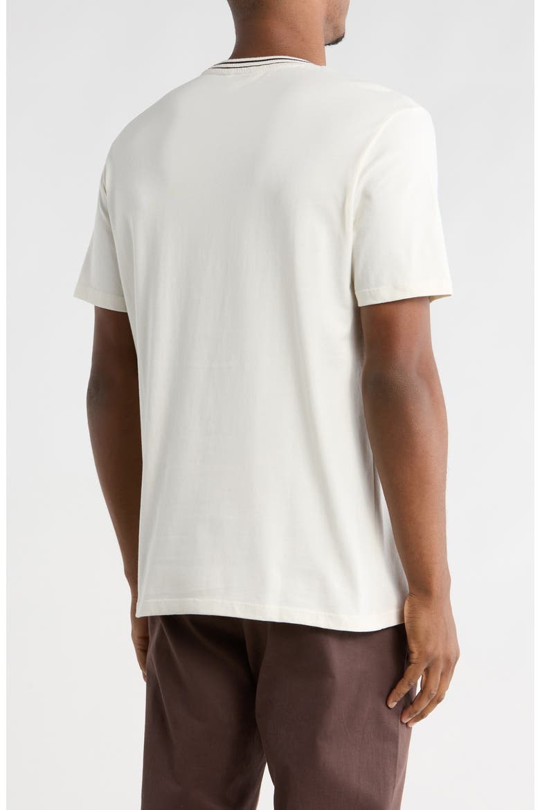 Double Tip Cotton Jacquard T-Shirt, Alternate, color, WHITE