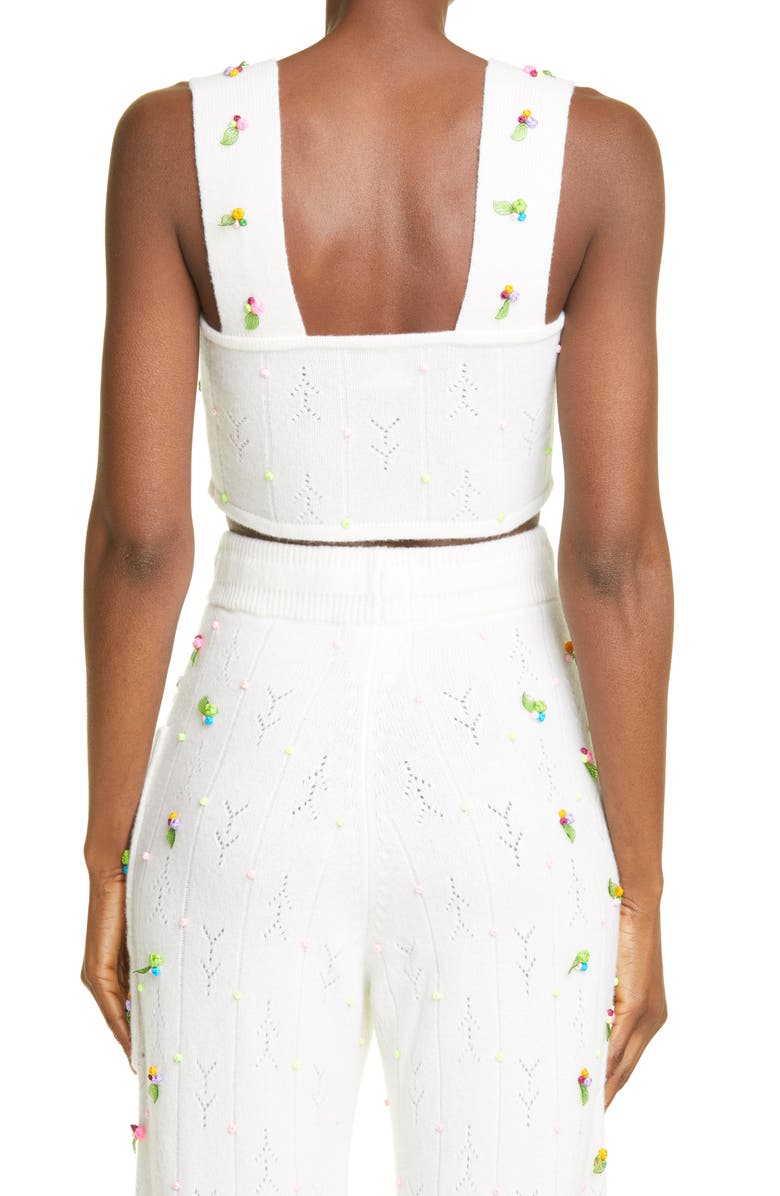 YanYan Rosie Knit Lambswool Crop Top, Alternate, color, 