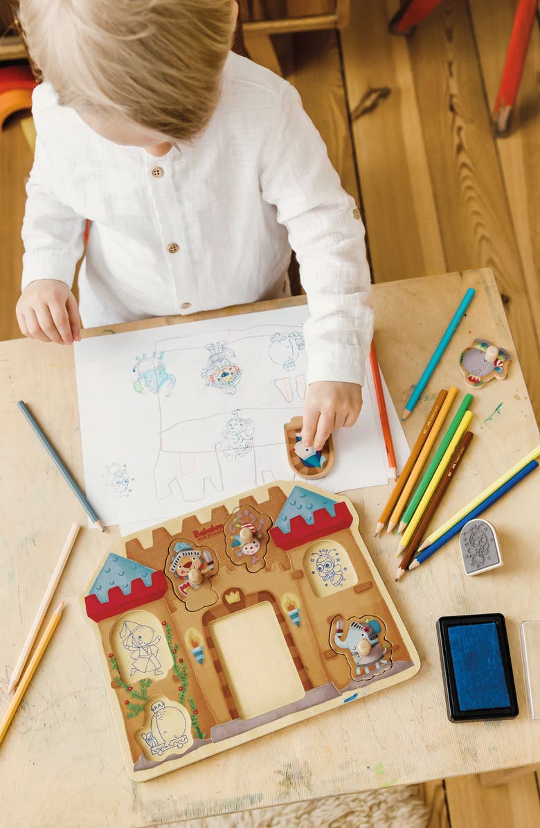 Bababoo and friends<sup>®</sup> Bababoo Lion Castle Stamp Game Puzzle, Alternate, color, Beige