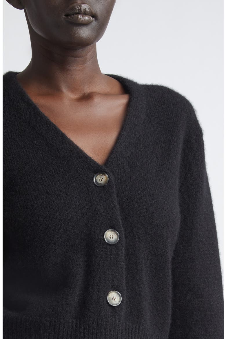 The Sloane Cashmere & Silk Cardigan, Alternate, color, BLACK