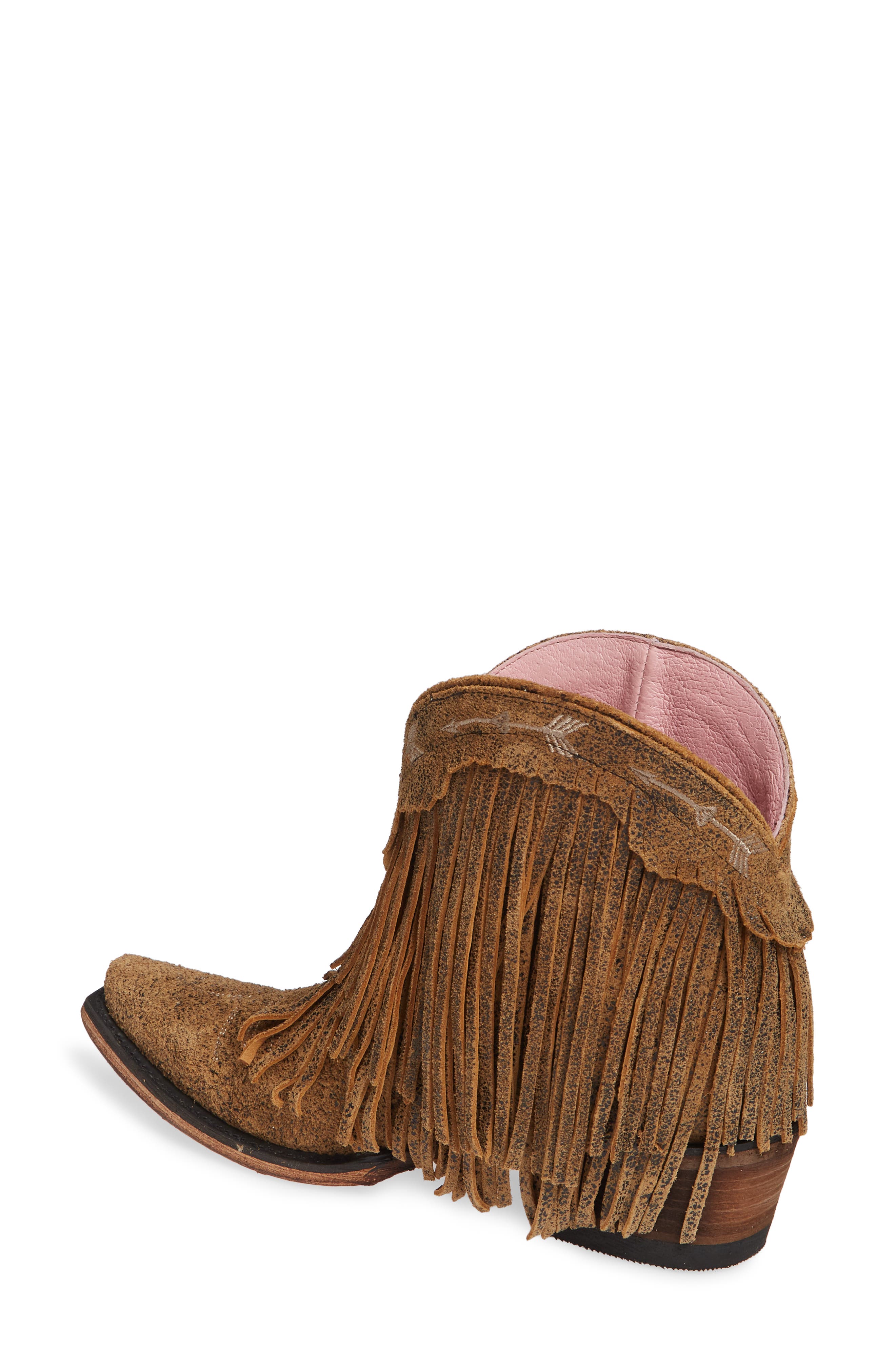 x Junk Gypsy Spitfire Fringe Bootie, Alternate, color, TAN LEATHER