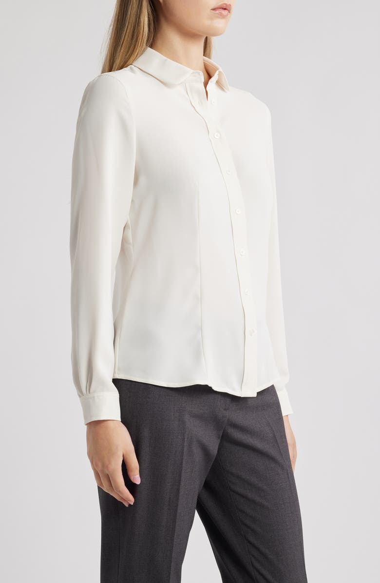 Anne Klein Front Button Shirt, Alternate, color, 