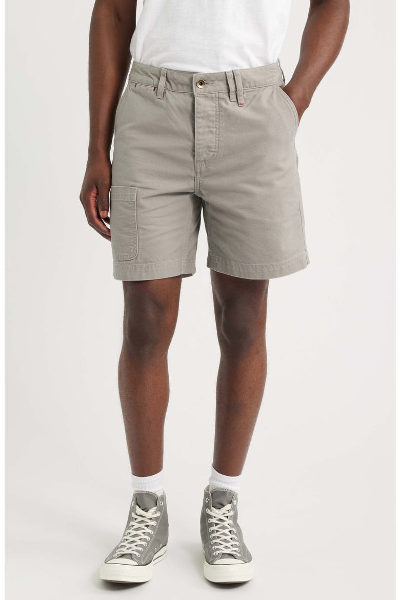 Courier Craft Canvas Shorts, Main, color, DRIFTWOOD