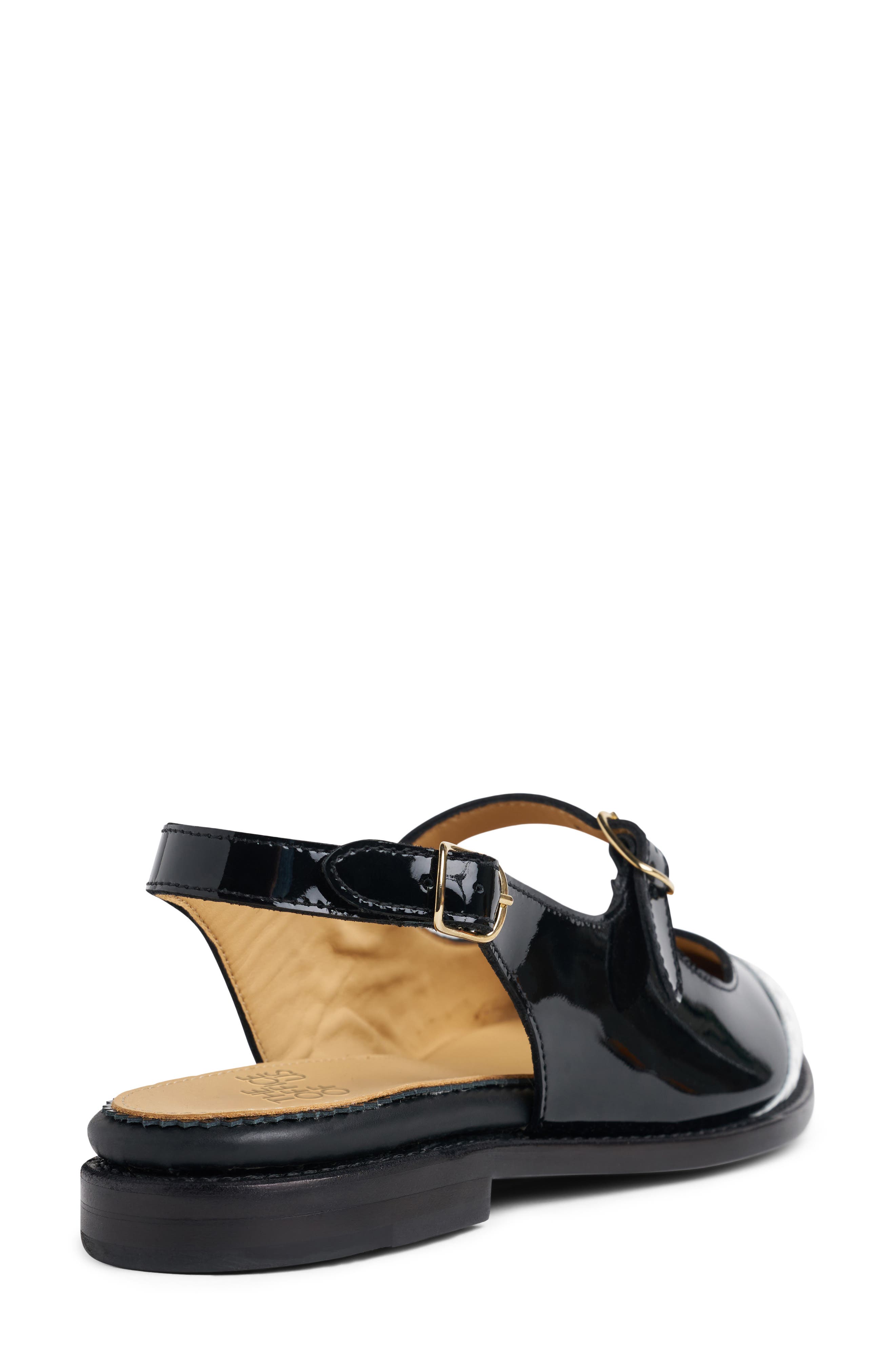 THE OFFICE OF US Miss Amelia Slingback Flat, Alternate, color, Black/ White