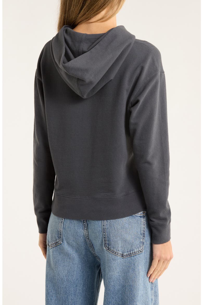 Cotton Pullover Hoodie, Alternate, color, BLUE NOIR
