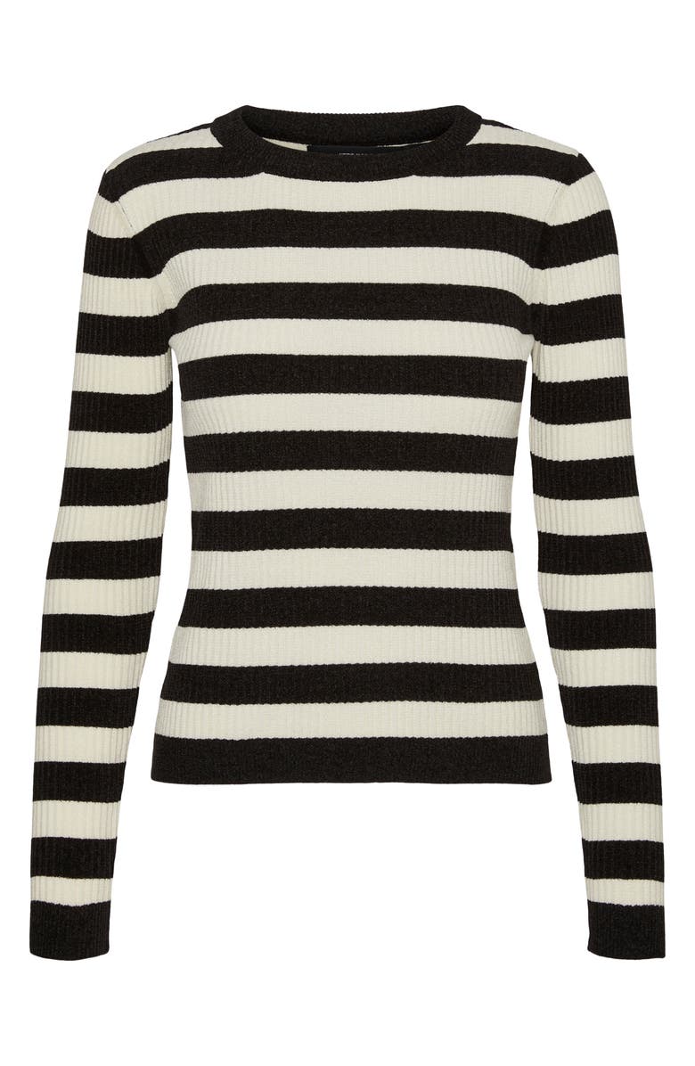 VERO MODA Chili Stripe Crewneck Sweater, Main, color,