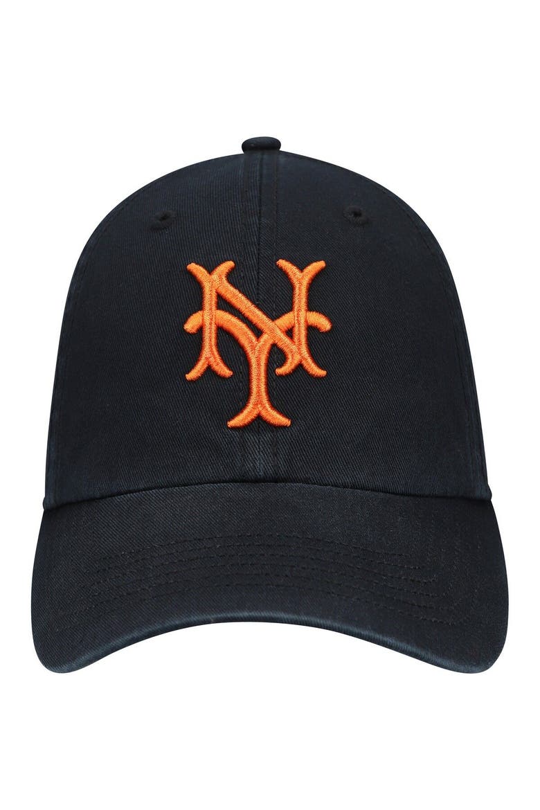 Men's '47 Black NY Giants Cooperstown Collection Franchise Logo Fitted Hat, Alternate, color, Black