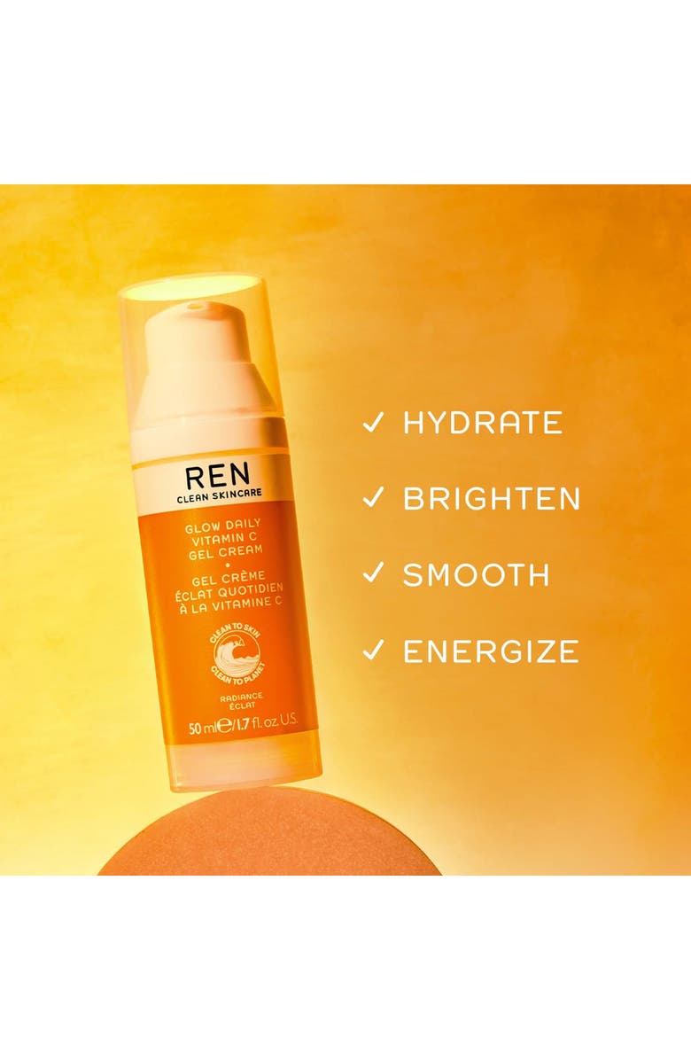 REN Clean Skincare Glow Daily Vitamin C Gel Cream, Alternate, color, 