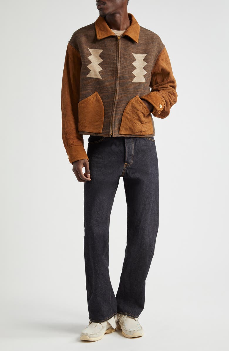 VISVIM Stanza Mixed Media Jacket, Alternate, color,