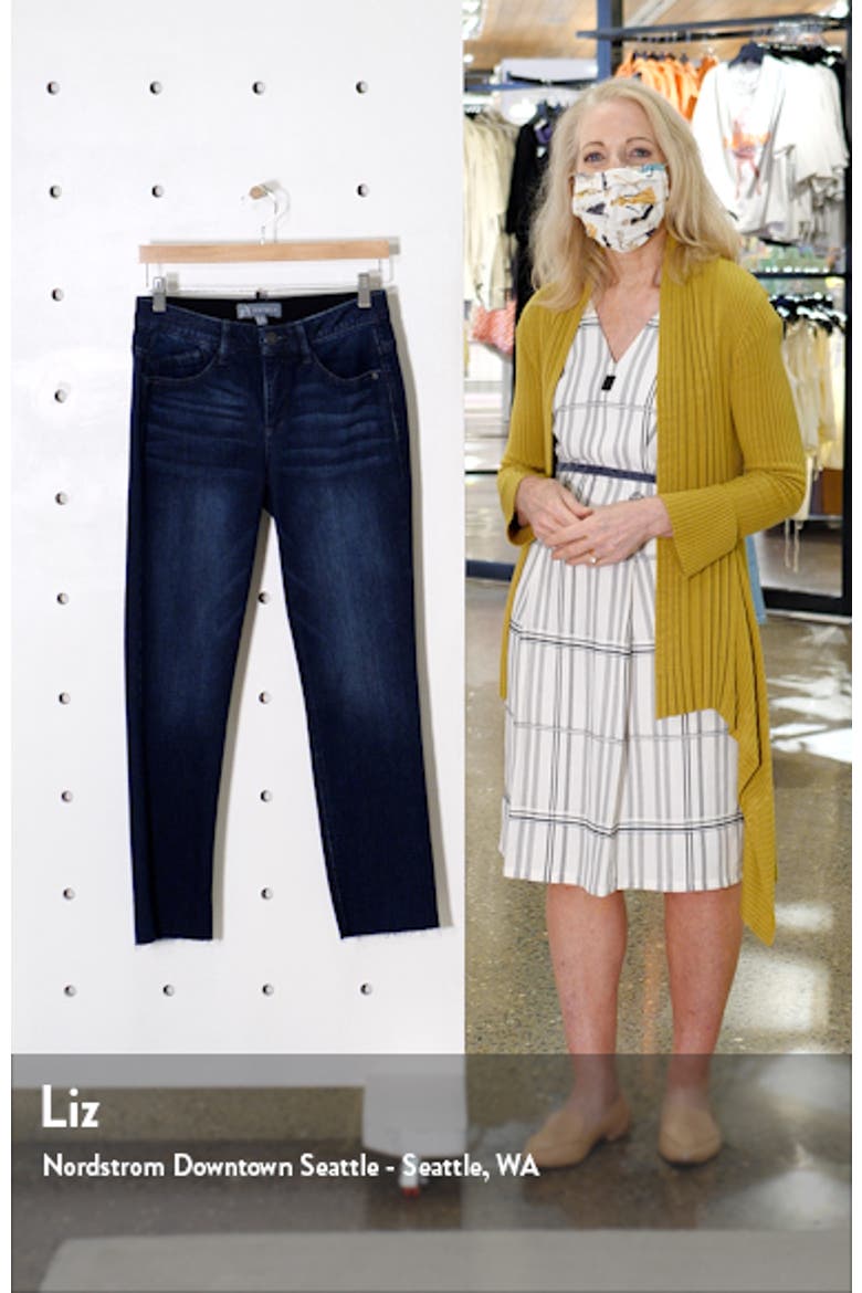 Ab-Solution Slim Fit Raw Hem Straight Leg Jeans (Nordstrom Exclusive) video