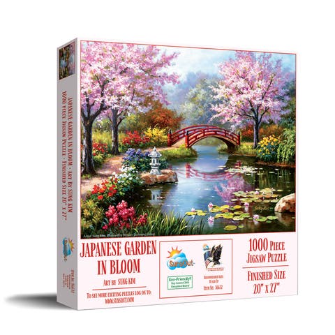 Japanese Garden in Bloom 1000 piece Jigsaw Puzzle for Adults