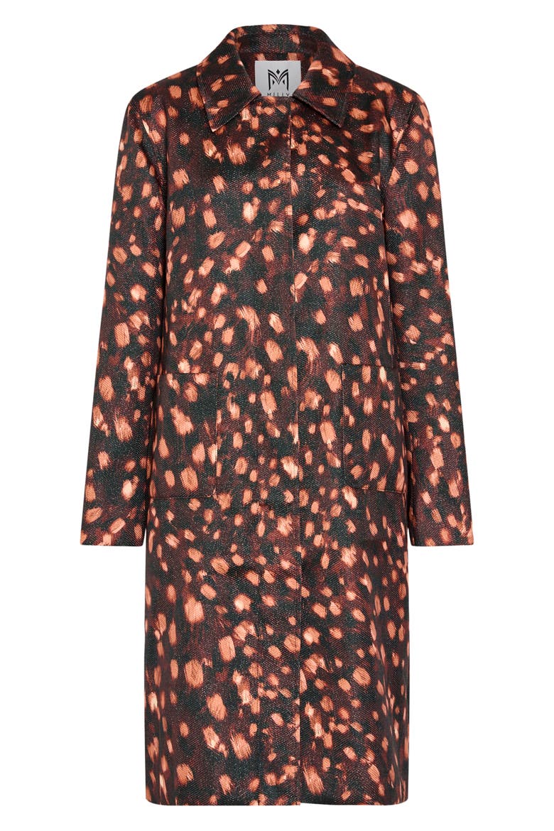 Paityn Jacquard Leopard Coat, Main, color, BROWN/ BLACK