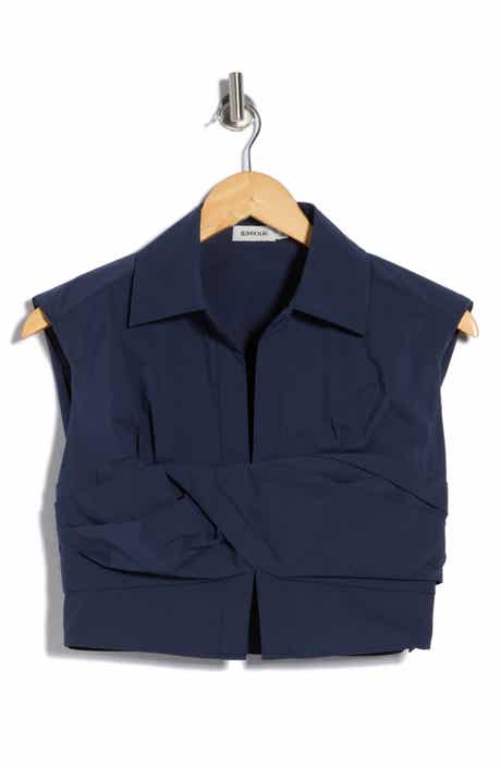 Simkhai Emie Cap Sleeve Boxy Crop Top