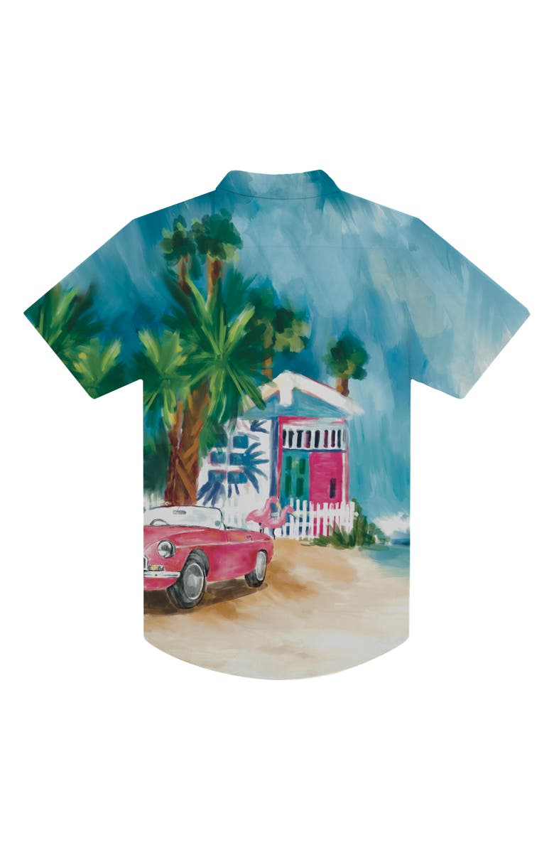 MAVRANS Beach House Weekend Short Sleeve Performance Button-Up Shirt, Alternate, color, 