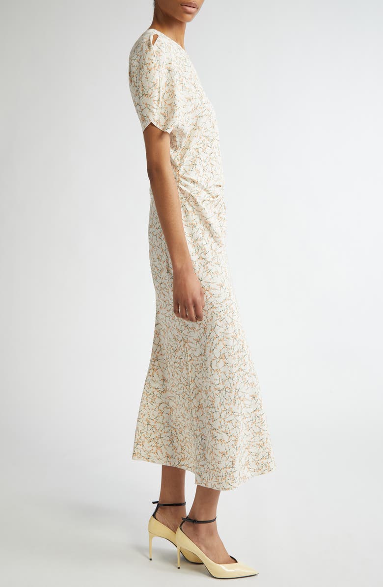 Victoria Beckham Gathered Waist Midi Dress, Alternate, color,
