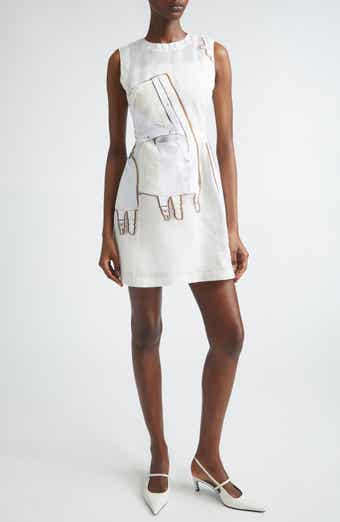 Collage Jacquard Organza Minidress