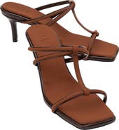Prologue Shoes Mocha Strap Heel Sandal