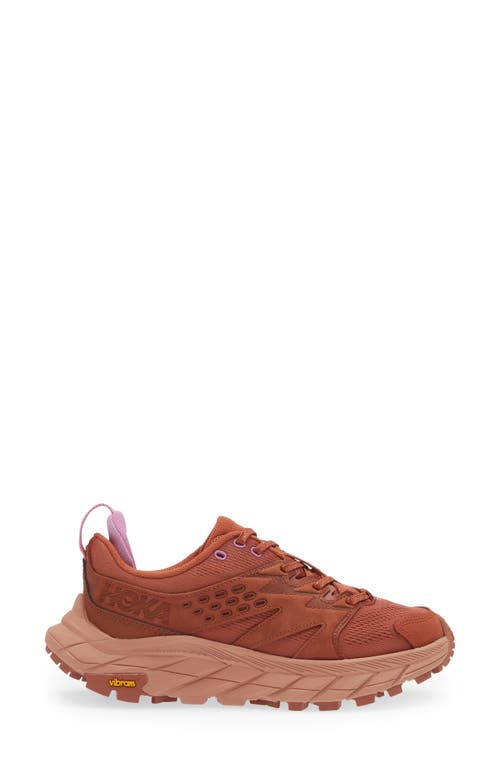 Hoka Anacapa Breeze Aero Low Breathable Trail Running Shoe In Baked Clay/cork