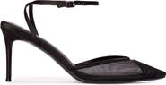 BLACK SUEDE STUDIO Cara 80 Mesh Pump