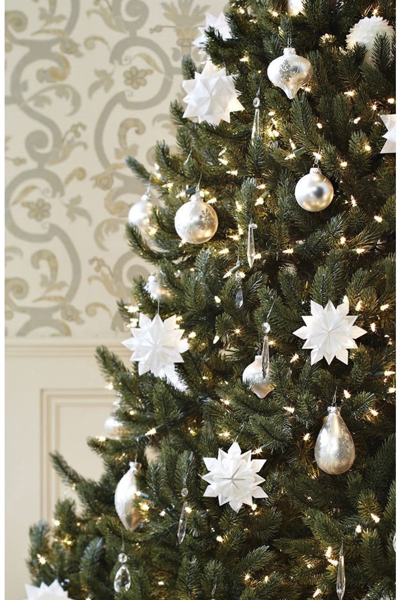 Vermont White Spruce® Narrow Pre-Lit Artificial Tree, Alternate, color, LED CLEAR